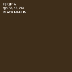 #3F2F1A - Black Marlin Color Image